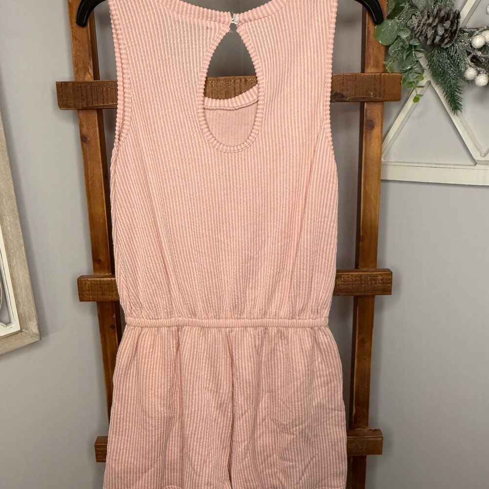 The Southern Shirt Company Pink Ribbed Romper - Picture 3 of 8